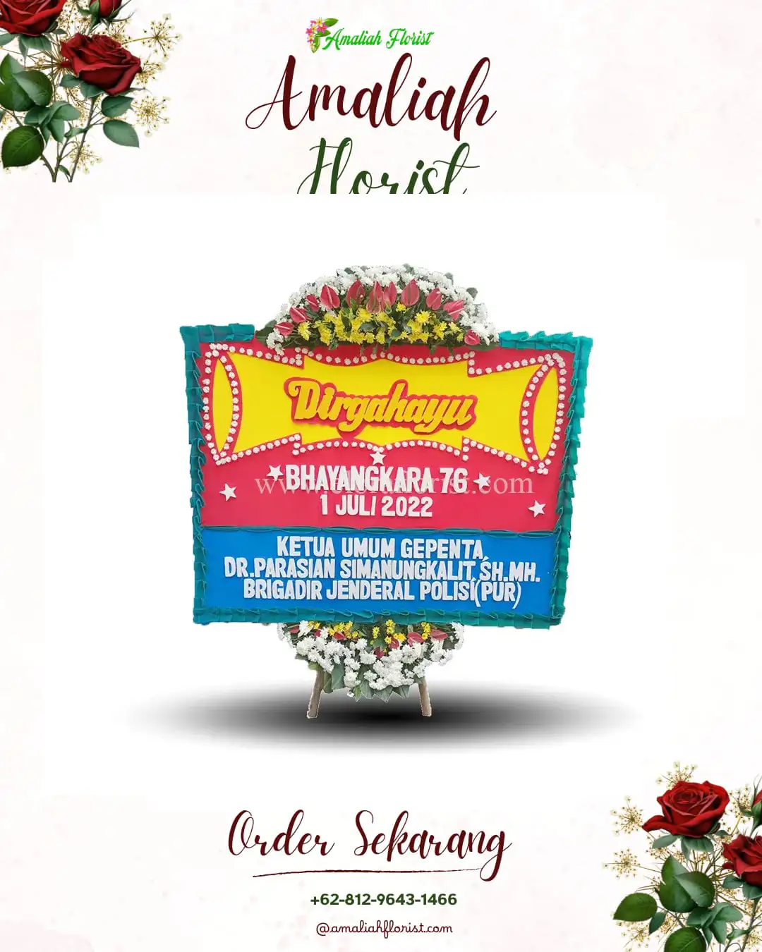 Papan Bunga HUT Ulang Tahun Watutulis